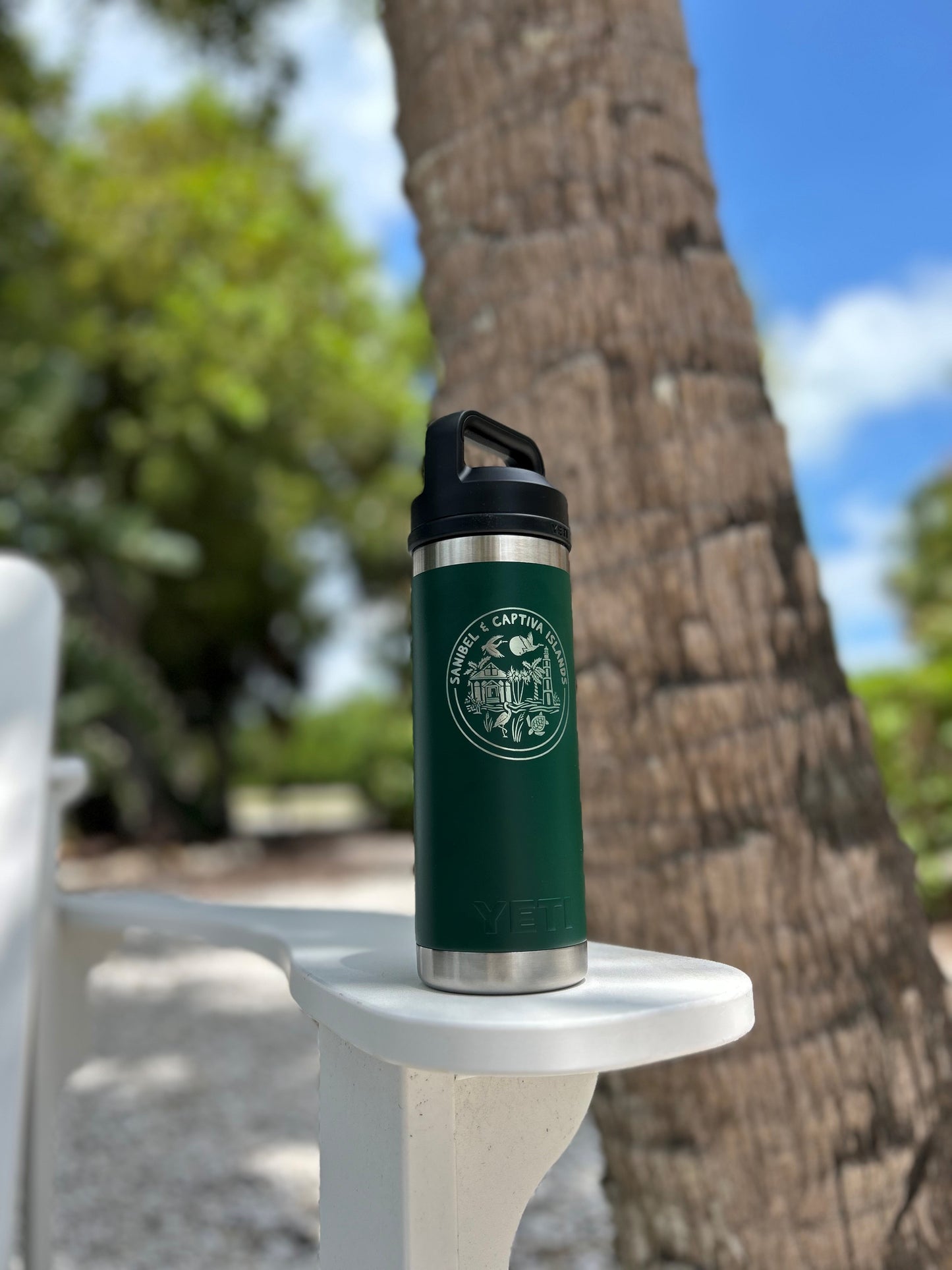 1 SanCap Life Logo Branded YETI 18oz Rambler