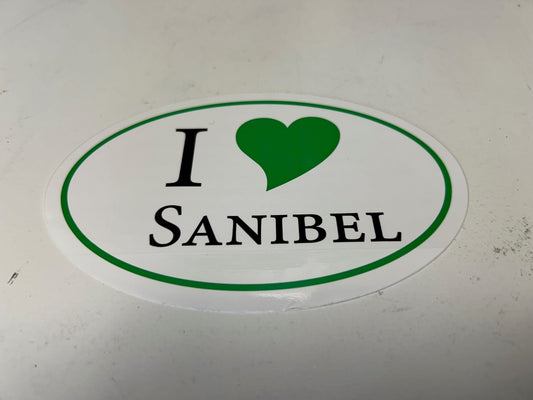 I Heart Sanibel Decal